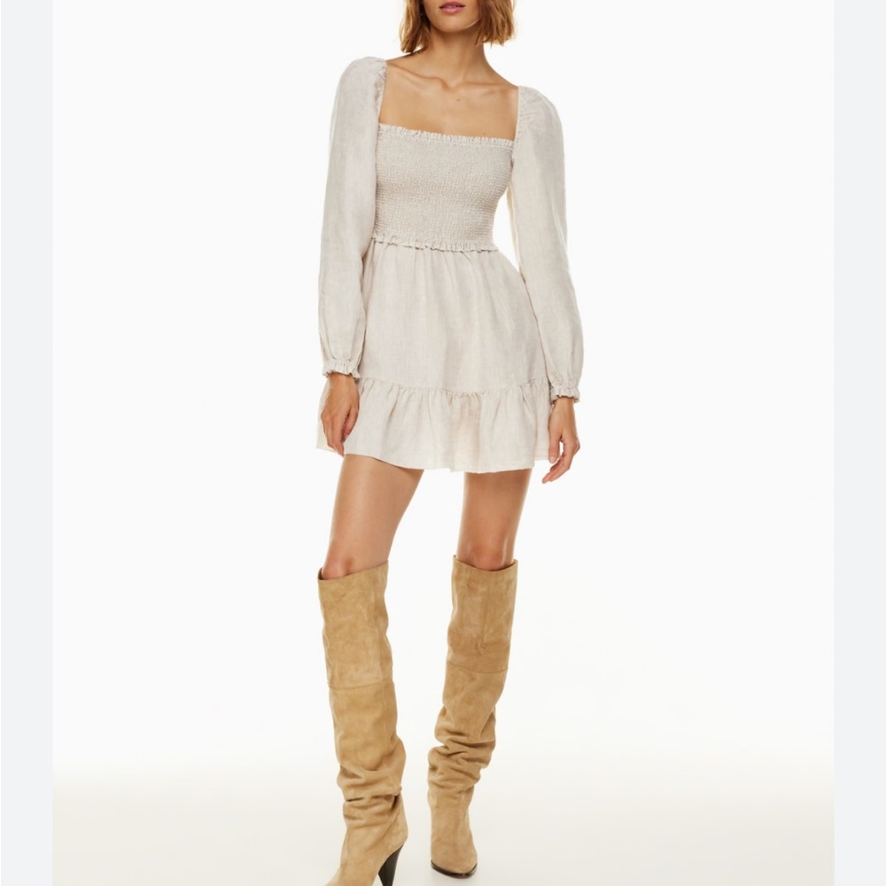 Aritzia Linen Tempest Mini Dress